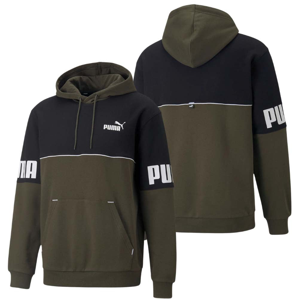 SWEAT-SHIRT EN COTON POLAIRE À BLOCS DE COULEURS PUMA 849807
