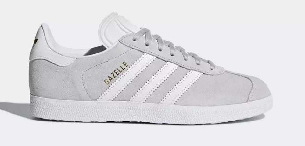 SCARPA GAZELLE ADIDAS B41661 B41659 DONNA GRIGIO VERDE SNEAKER BASSE