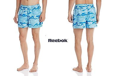 Reebok Men's Swimsuit Shorts Summer Beach Pool Bw Camo Boxer AK1413