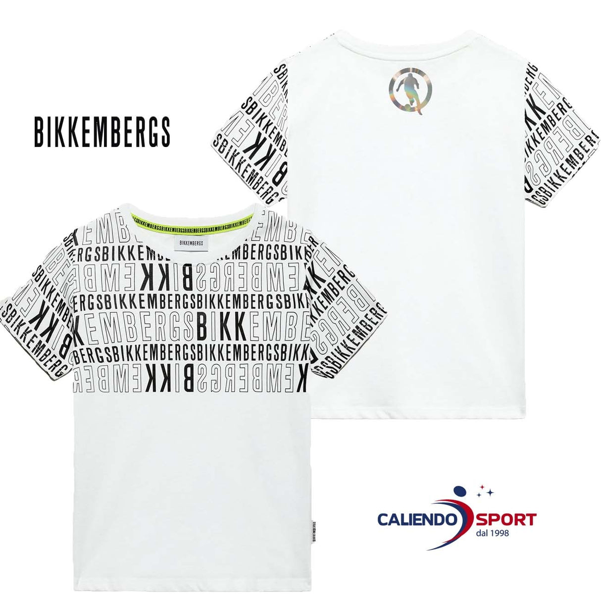 T-SHIRT FILLE EN COTON BLANC BIKKEMBERGS BK0207