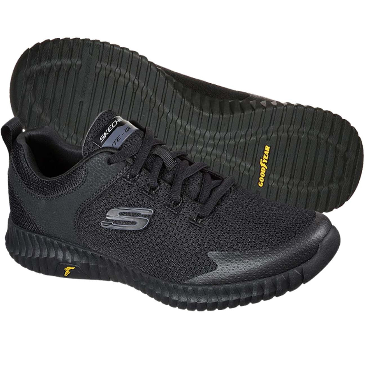 CHAUSSURES SKECHERS POUR HOMMES 232212 BBK GOODYEAR ELITE FLEX