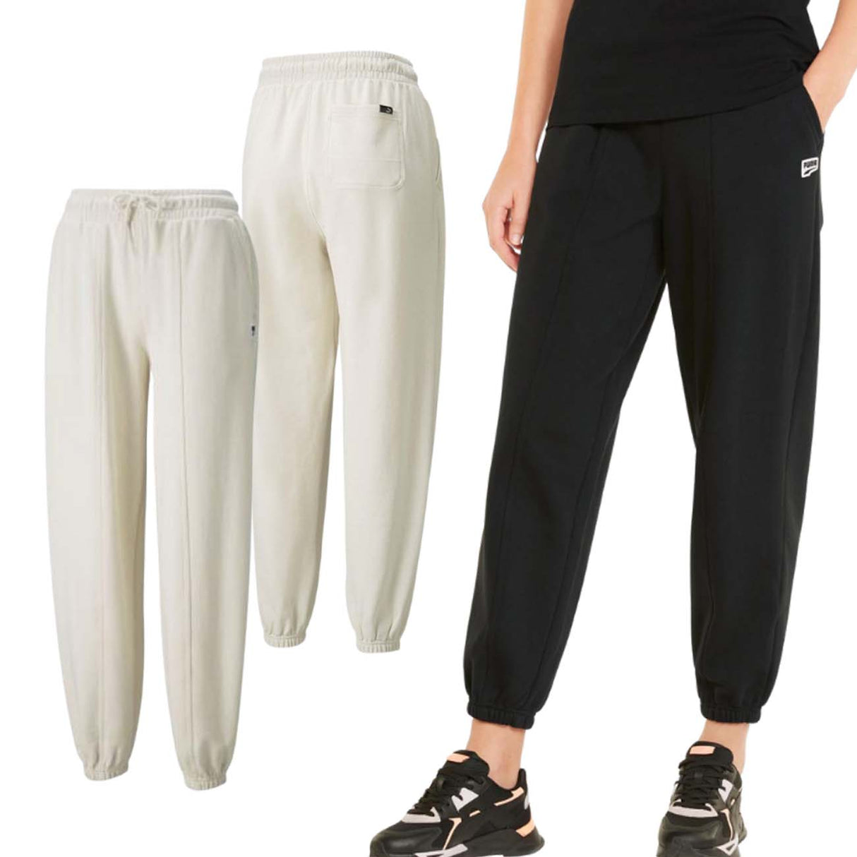 PUMA 533586 DOWNTOWN WOMEN'S BRUSHED COTTON PANTS