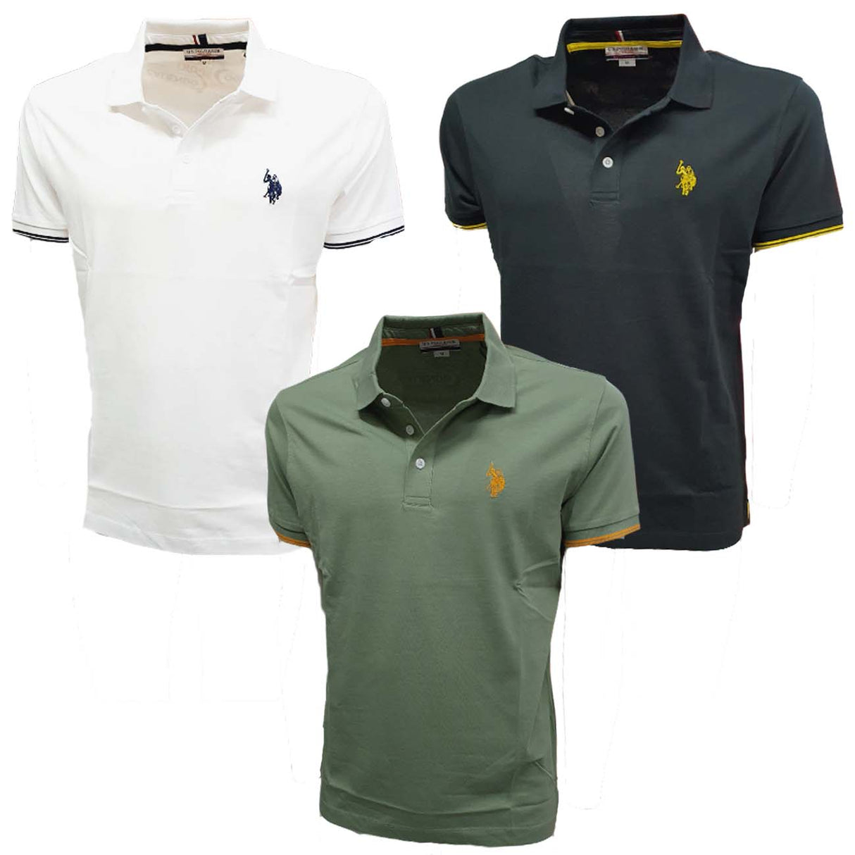 POLO HOMME 50313 CHPD US POLO ASSN 3 BOUTONS COTON