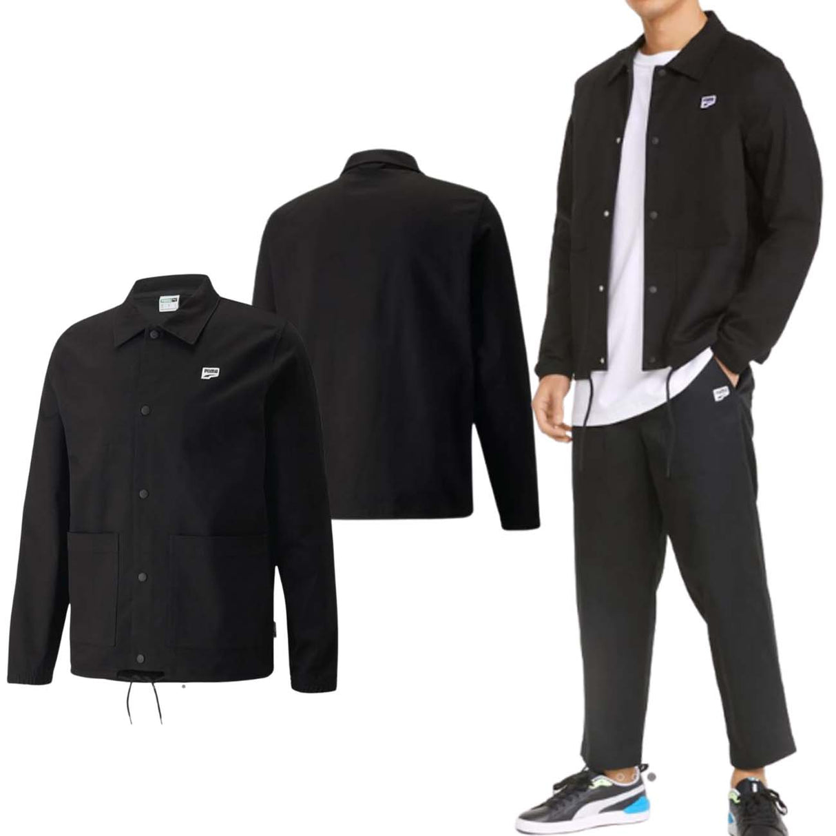 PUMA JACKET 533969 01 DOWNTOWN COACH BLACK