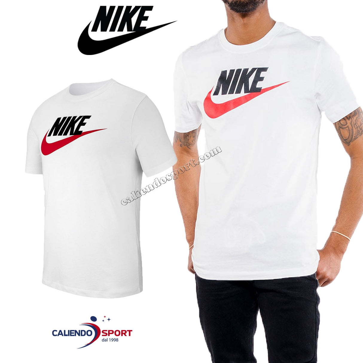T-SHIRT SPORTSWEAR EN COTON BLANC NIKE AR5004 100