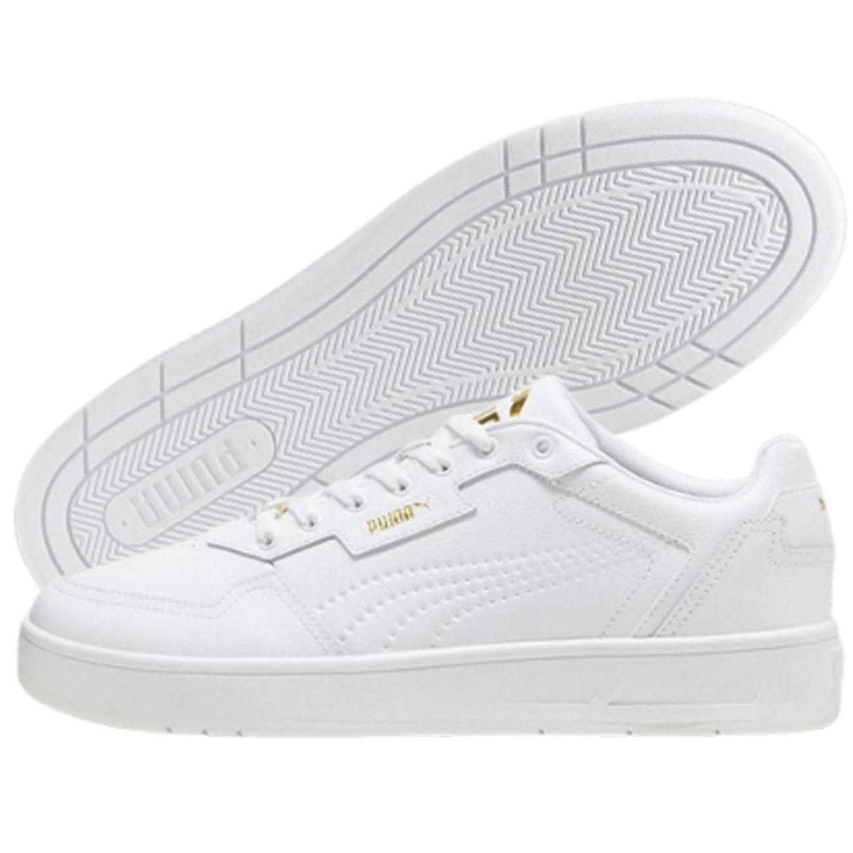 SCARPA PUMA 395019 01 COURT CLASSIC LUX BIANCO