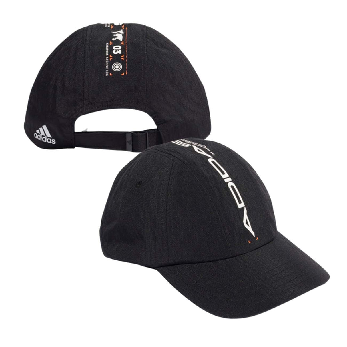 CASQUETTE NOIRE À SEPT PANNEAUX AVEC MARQUE ADIDAS GT4801