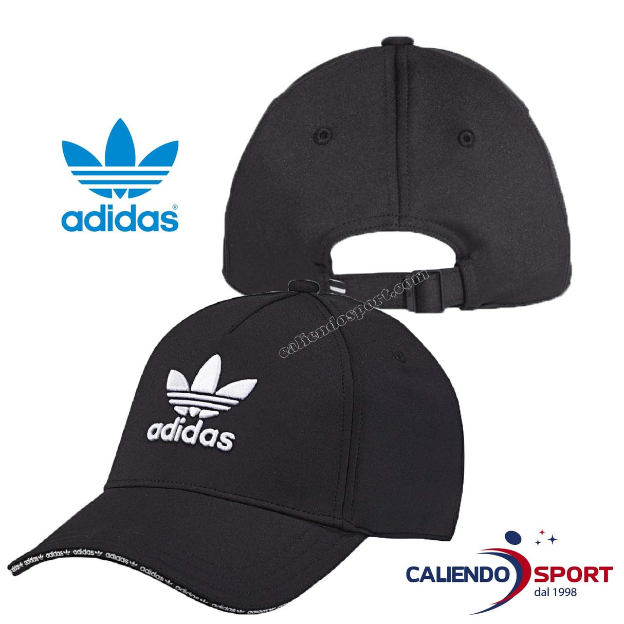ADIDAS ORIGINALS DH4409 CASQUETTE À VISIÈRE RIGIDE NOIRE SPORT
