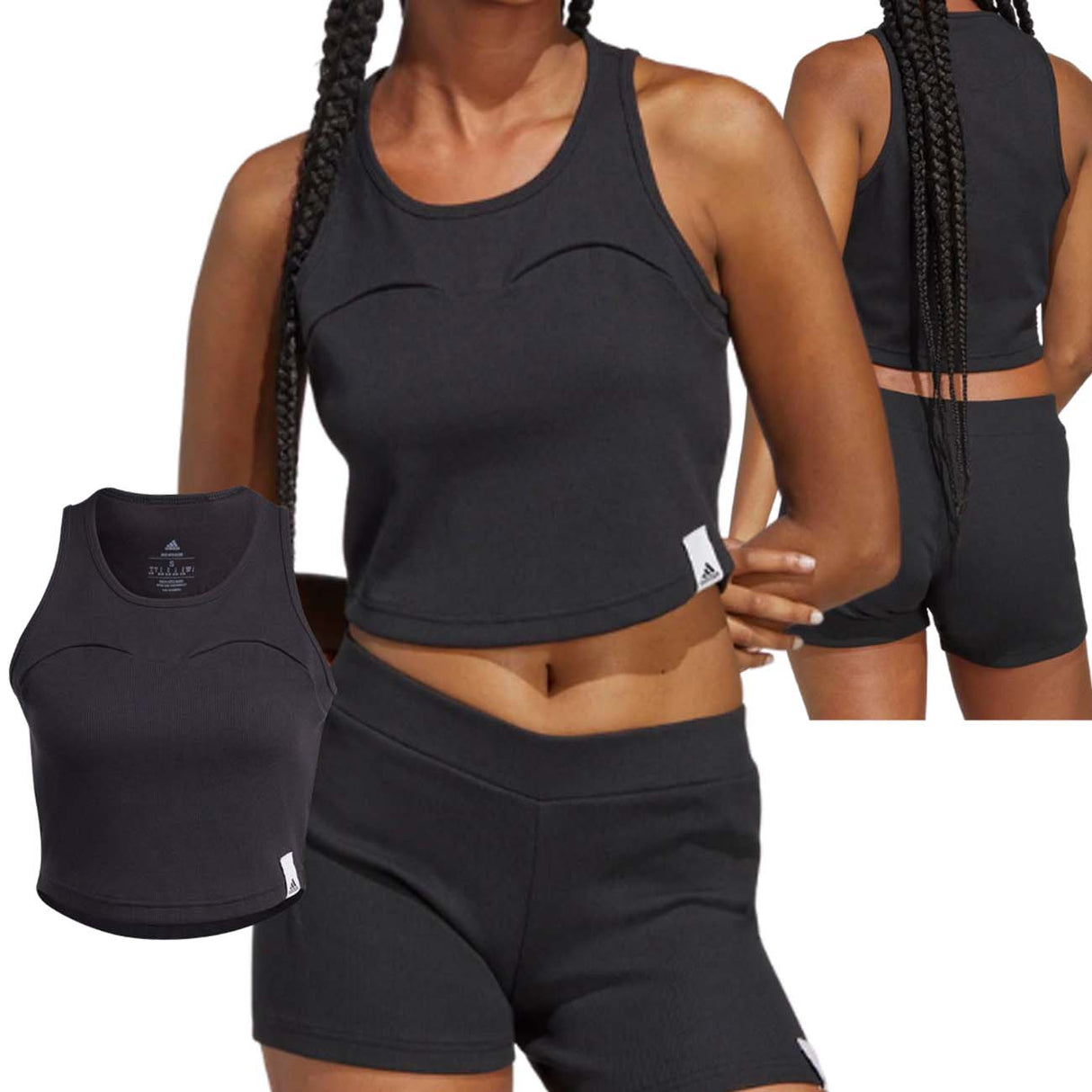 DÉBARDEUR FEMME ADIDAS IC9449 LOUNGE NOIR