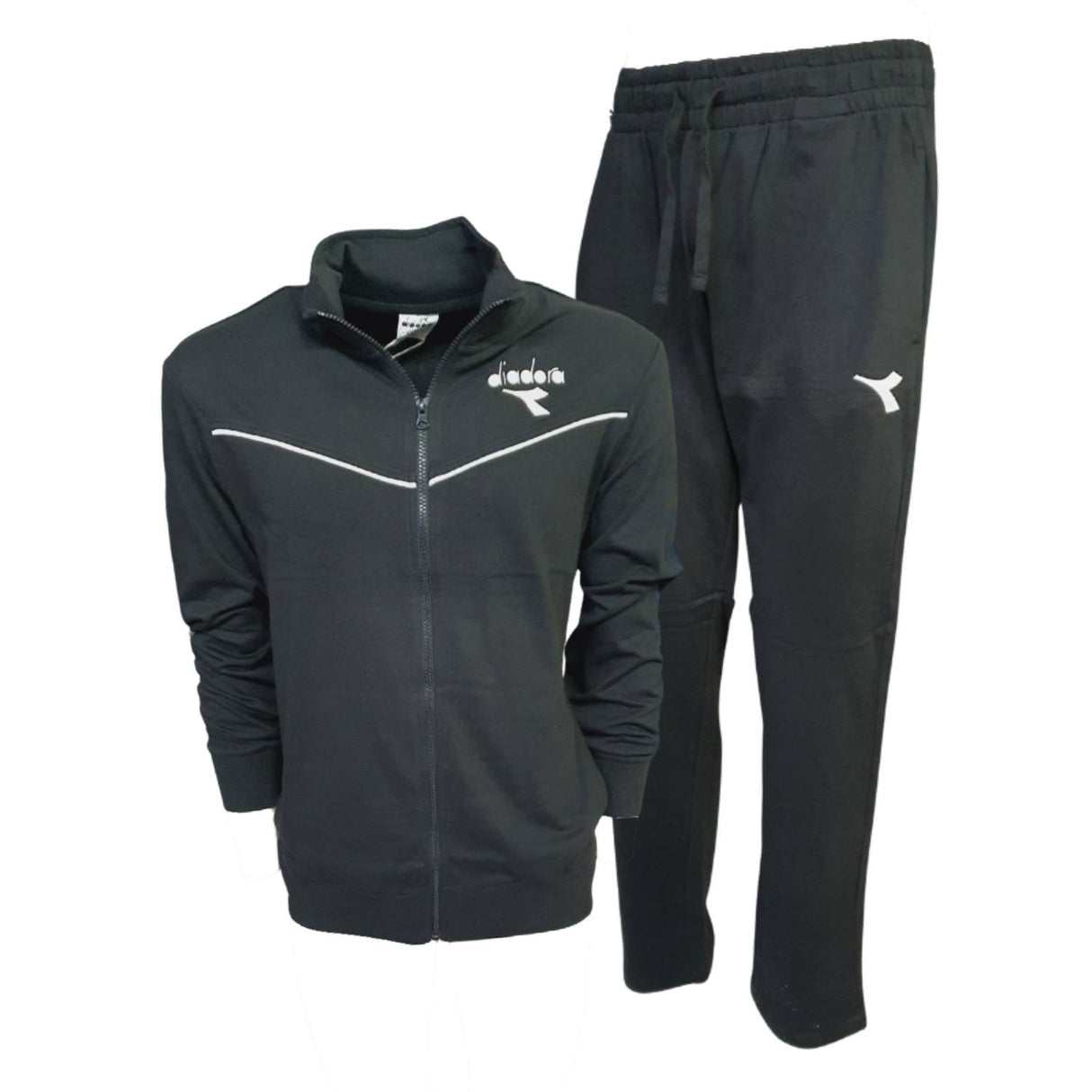 TUTA DIADORA 182904 COTONE GARZATO NERO BLU