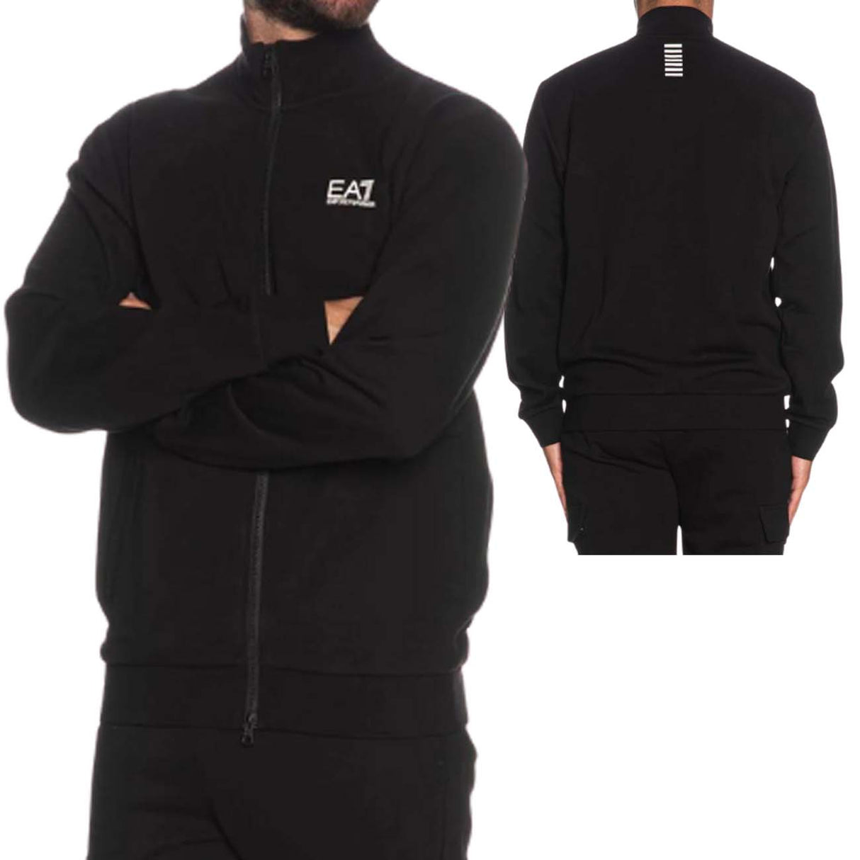 FELPA ARMANI EA7 I25 8NPM36 PJVTZ 1200 COTONE FELPATO NERO