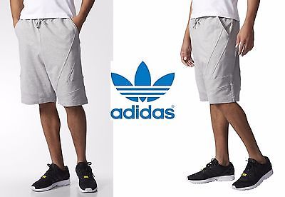Adidas Originals Men's Shorts Short Sport Casual Grey COT AJ7615