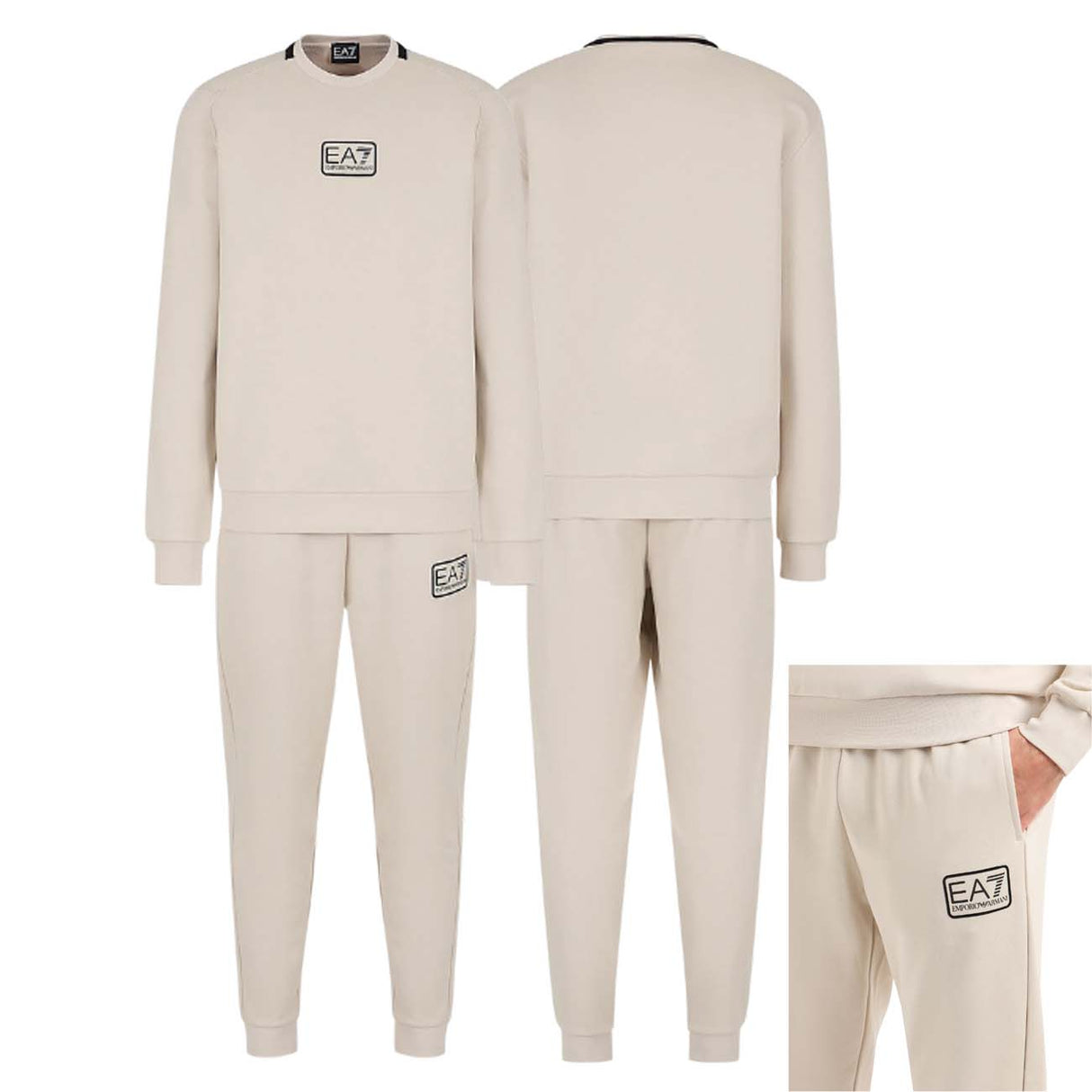 ARMANI EA7 I23 6RPV69 PJ07Z 1716 COTTON FLEECE TRACKSUIT