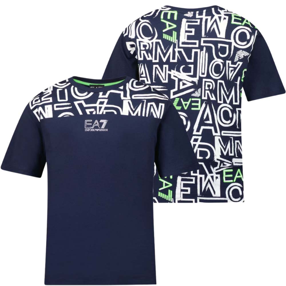 T-SHIRT RAGAZZI ARMANI EA7 3RBT57 BJ02Z COTONE