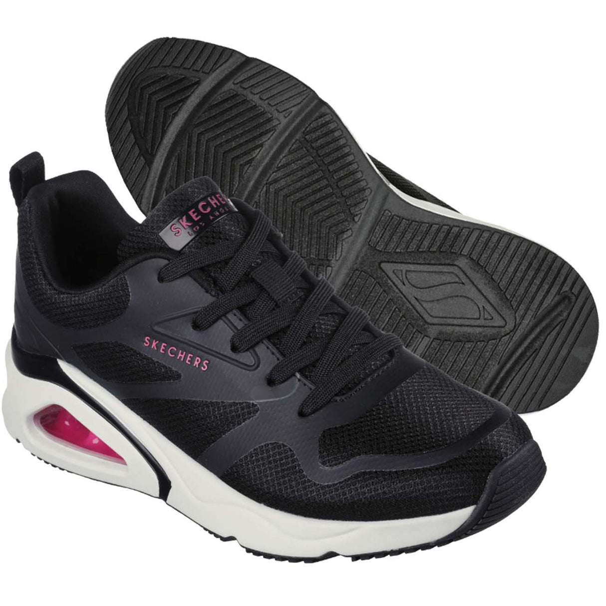 SCARPA DONNA SKECHERS 177420 BLK REVOLUTION AIRY NERO