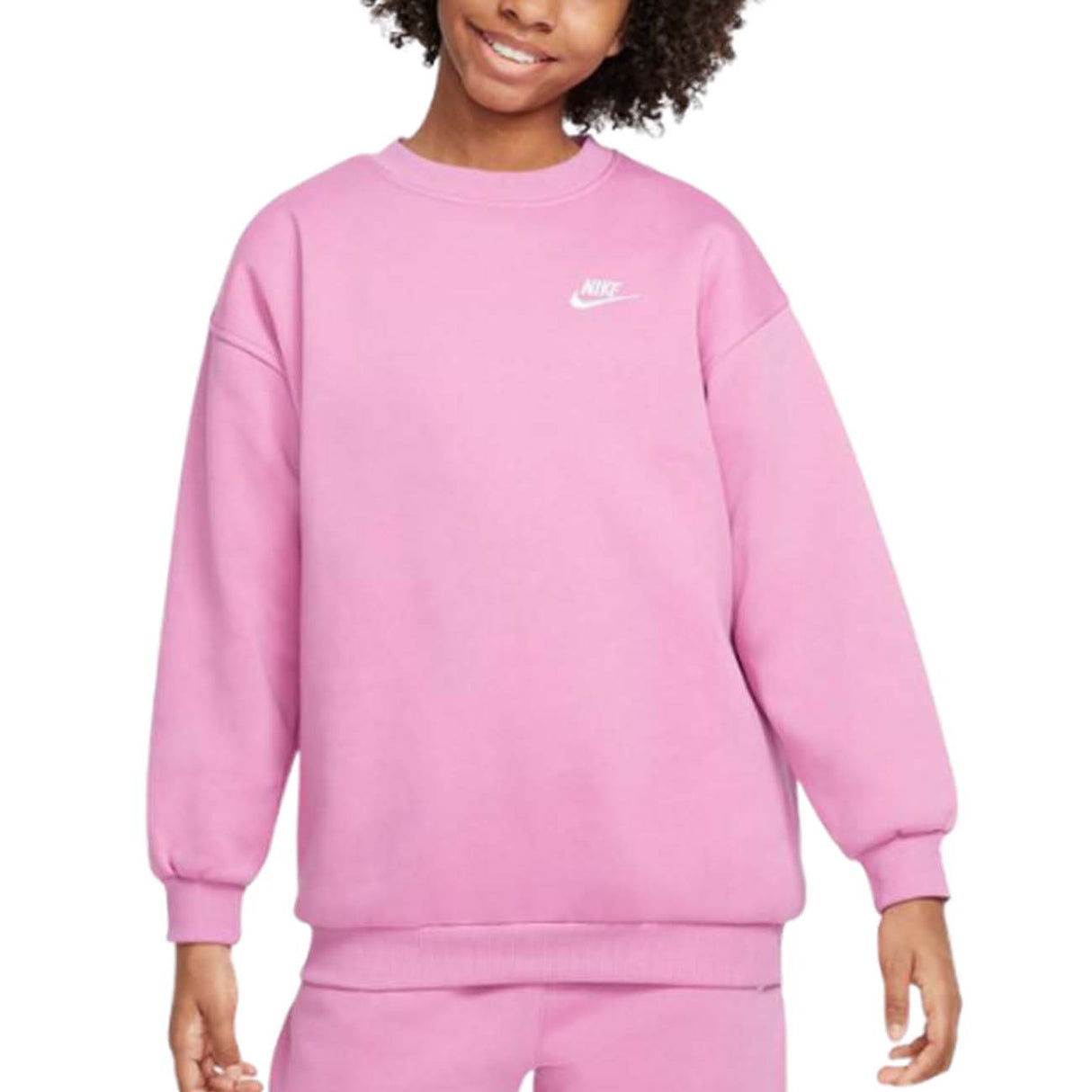 FELPA RAGAZZE NIKE FD2923 646 SPORTWEAR COTONE FELPATO