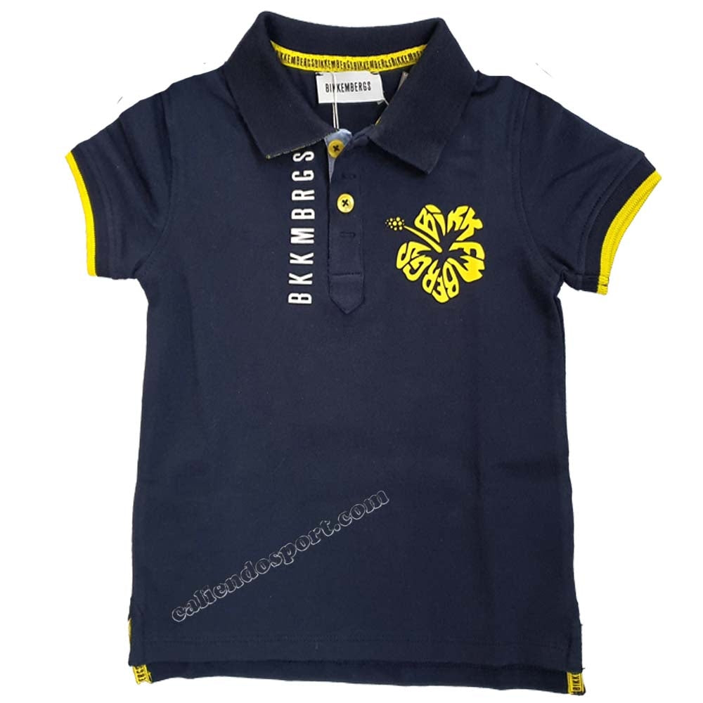 BIKKEMBERS BK0345 COTTON CHILD POLO SHIRT