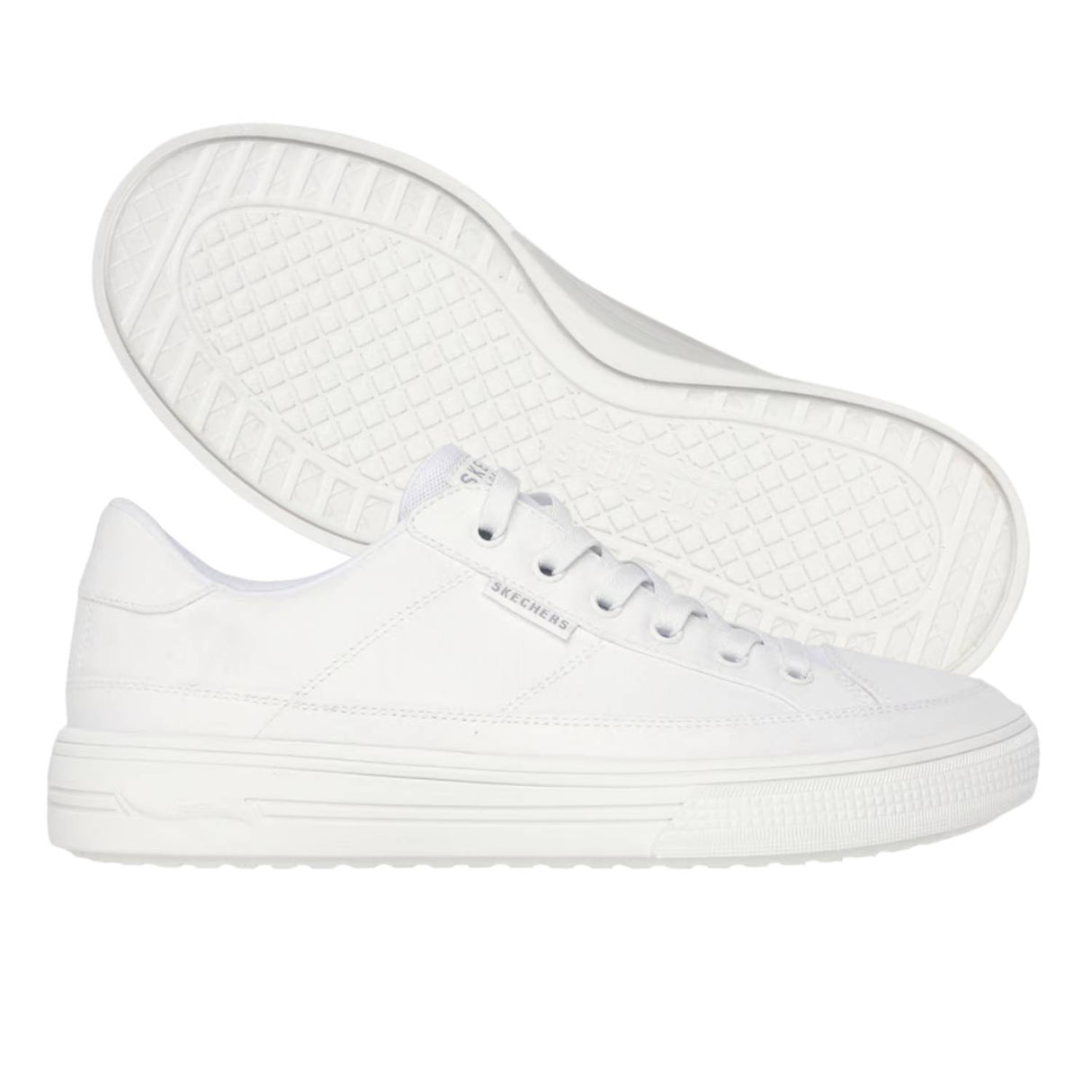 SCARPA SKECHERS 183222 WHT SLIP INS ARCH FIT ARCADE SEE