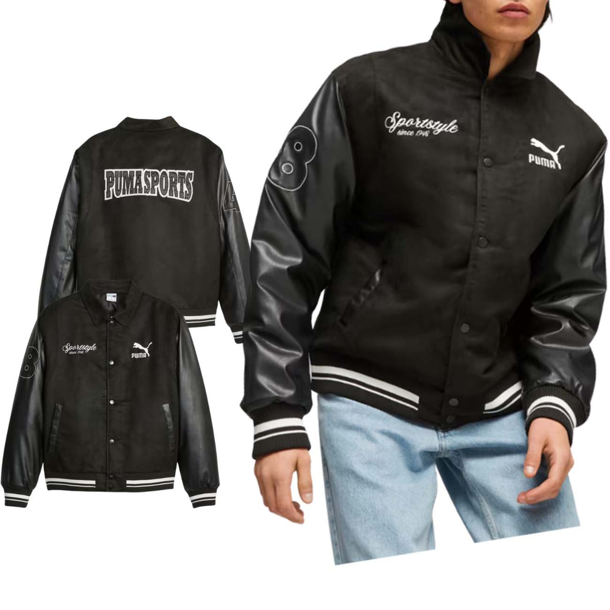 PUMA JACKET 621788 01 TEAM COLLEGE BLACK