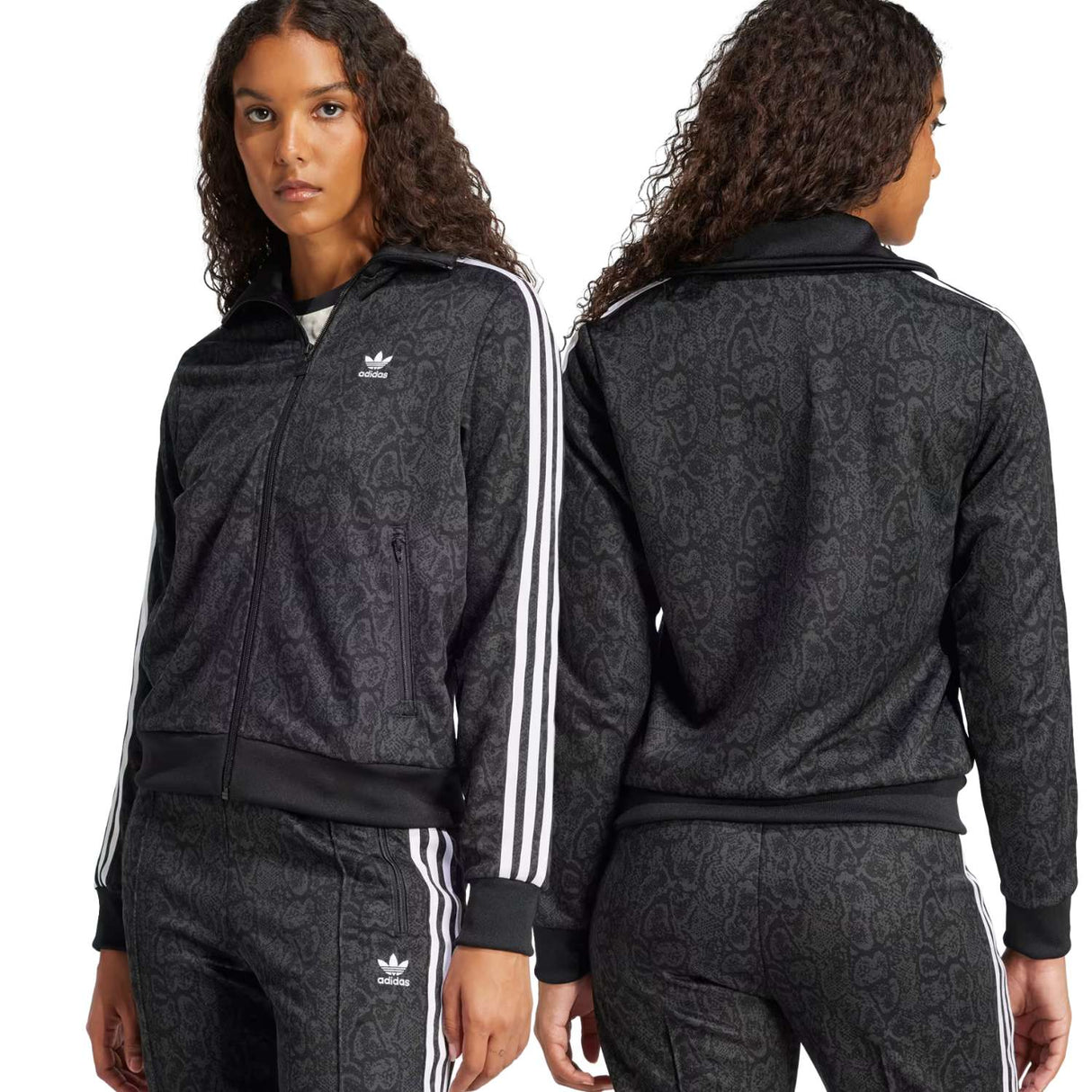 GIACCA DONNA ADIDAS JI8404 SNAKE FIREBIRD NERO ACETATO