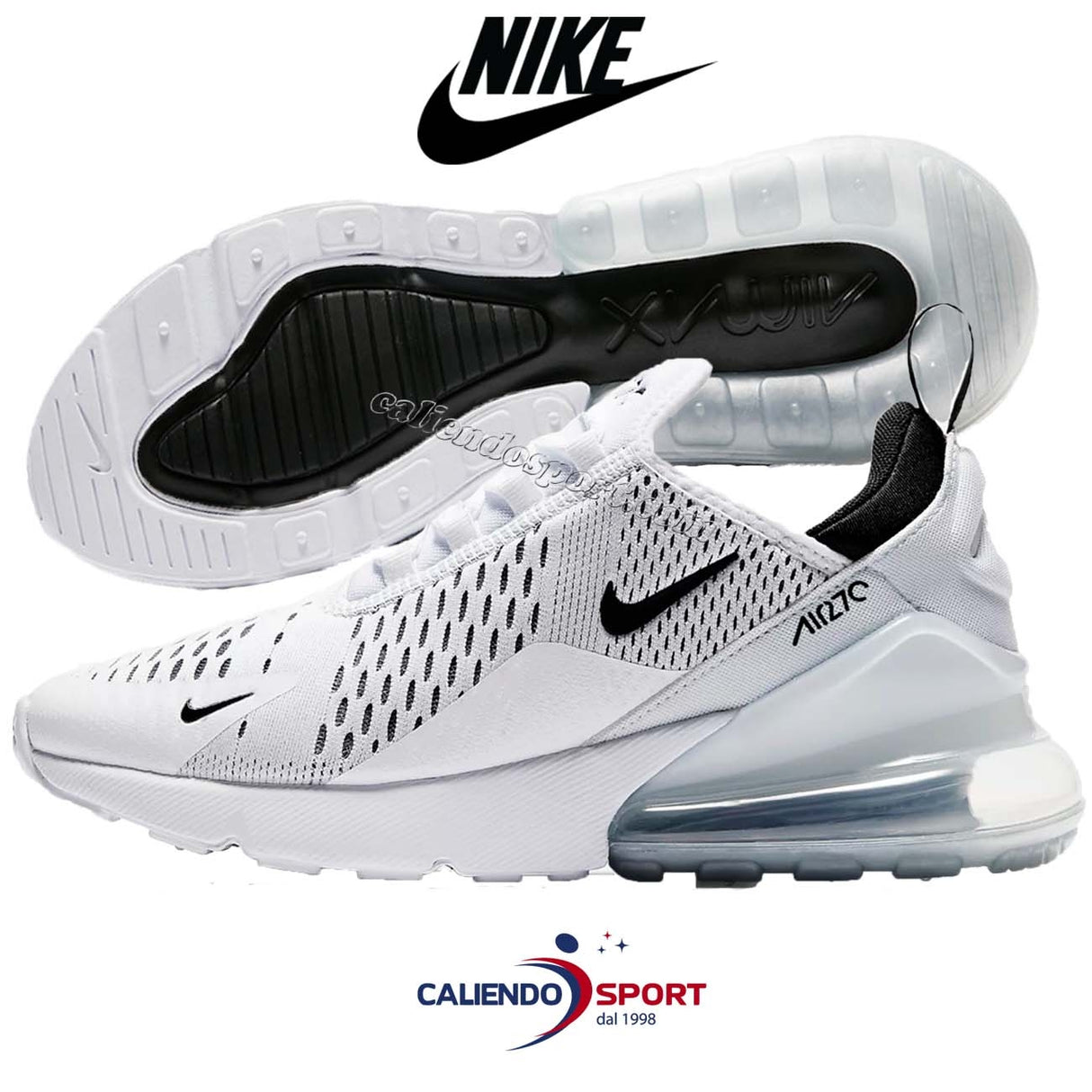 SCARPA NIKE AIR MAX 270 AH6789 100 BIANCO
