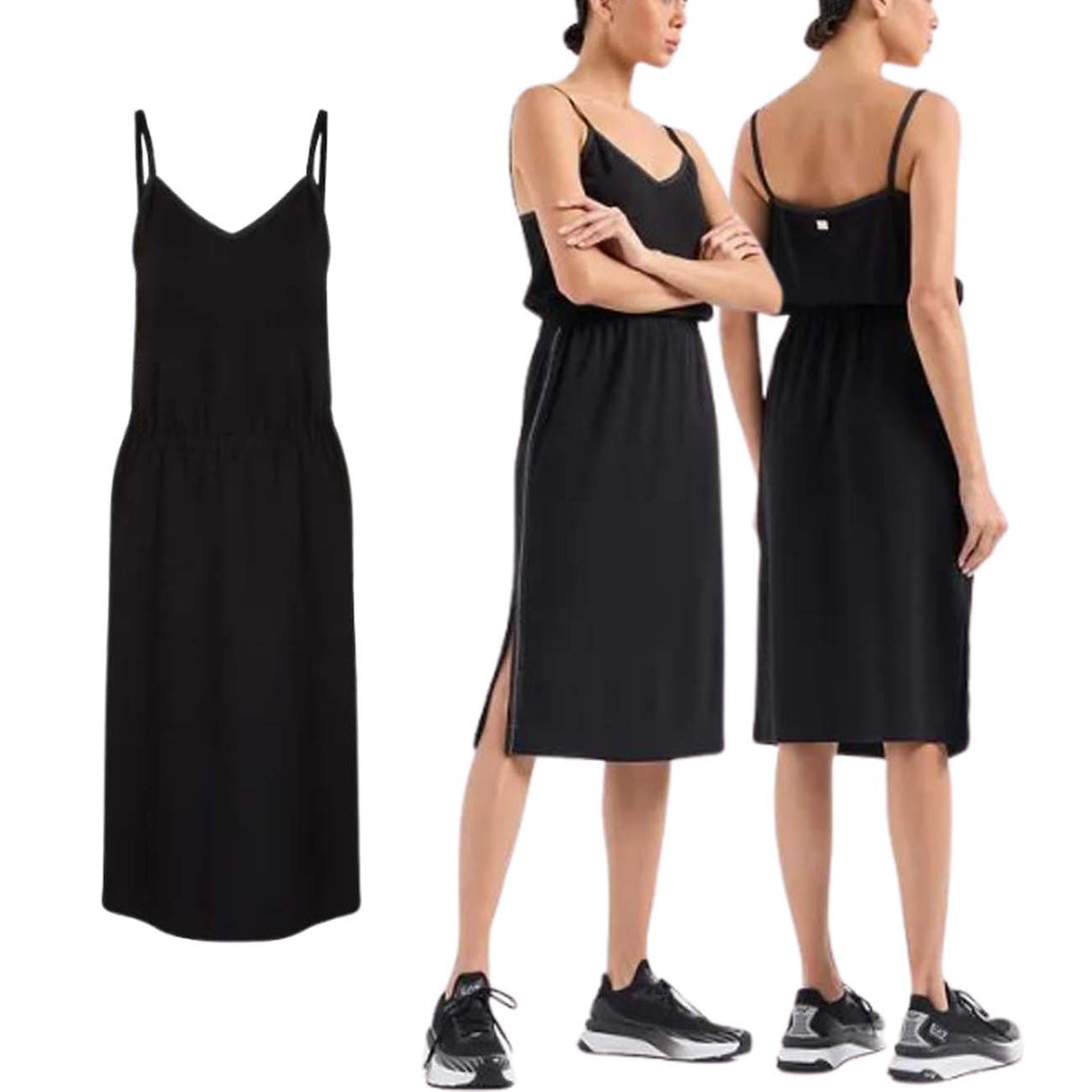 VESTITO ARMANI EA7 E24 3DTA67 TJUDZ 1200 NERO