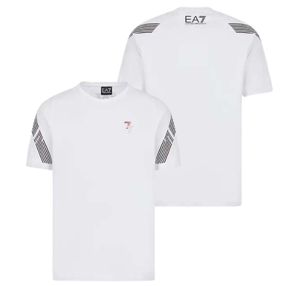 T-SHIRT EN COTON ARMANI EA7 3RPT03 PJ3BZ 7 LIGNES