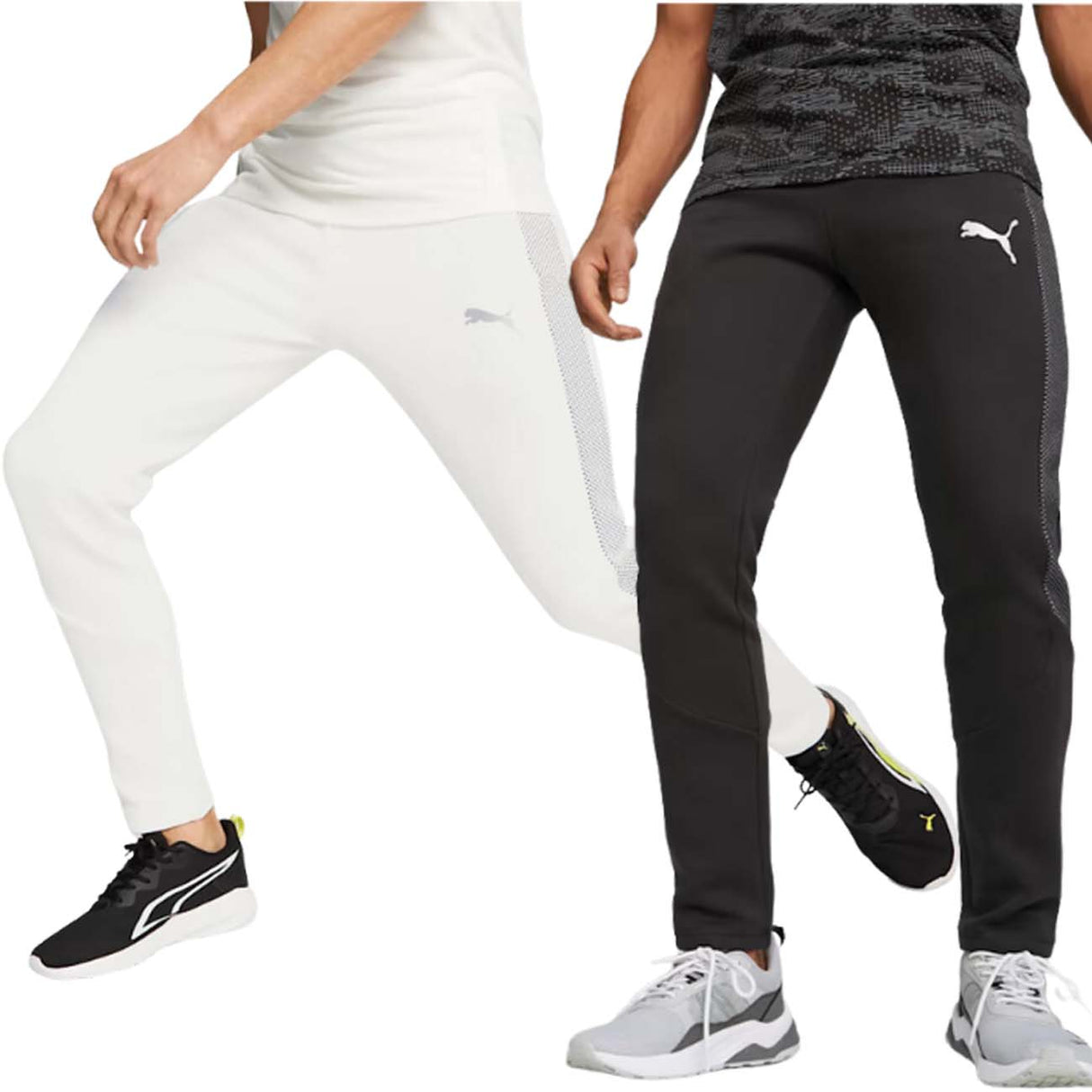 PUMA 675932 EVOSTRIPE DRYCELL PANTS BLACK WHITE