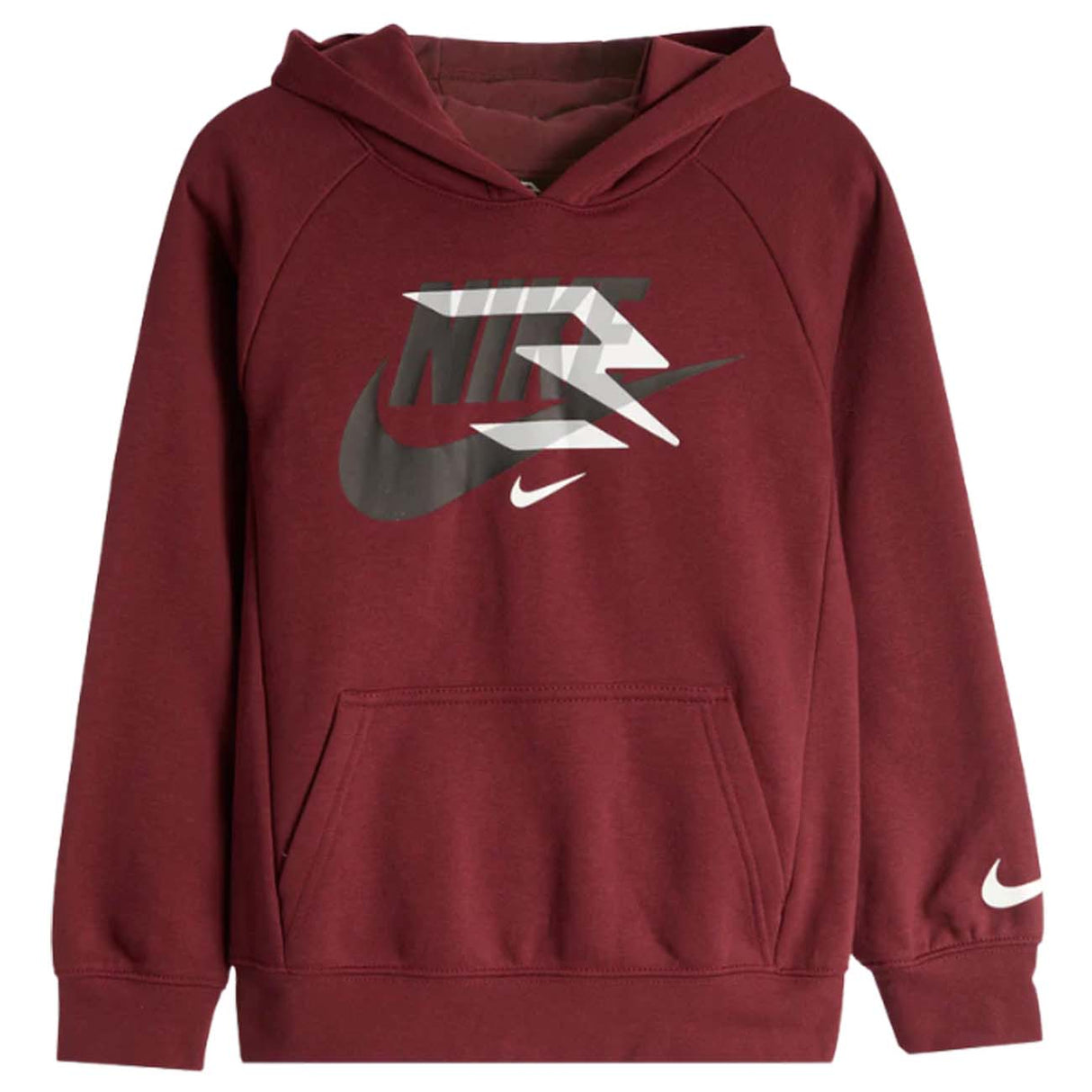 FELPA RAGAZZI NIKE 9Q0870-R6R COTONE FELPATA BORDO