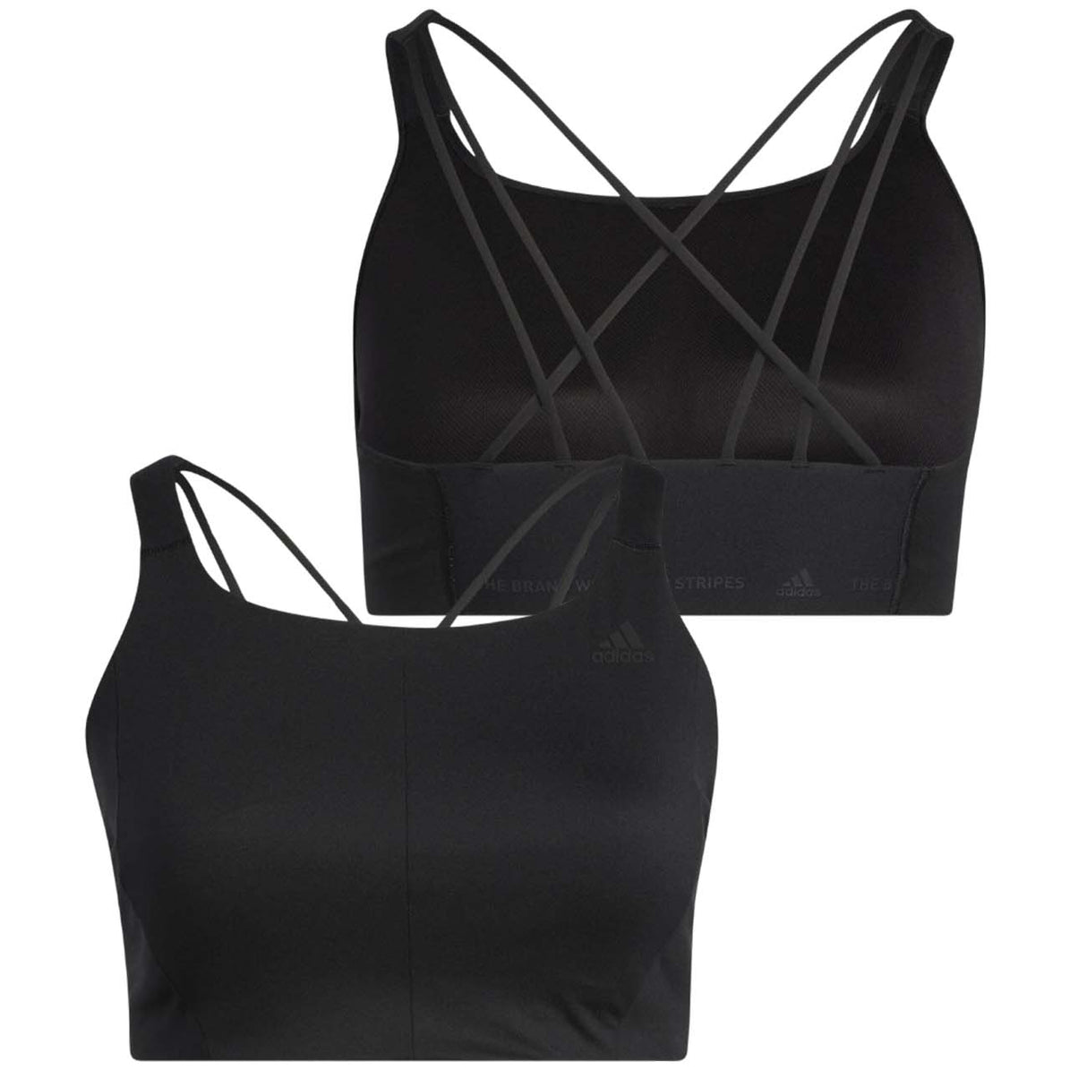 REGGISENO ADIDAS HF2261 MEDIO SOSTEGNO COREFLOE GT NERO