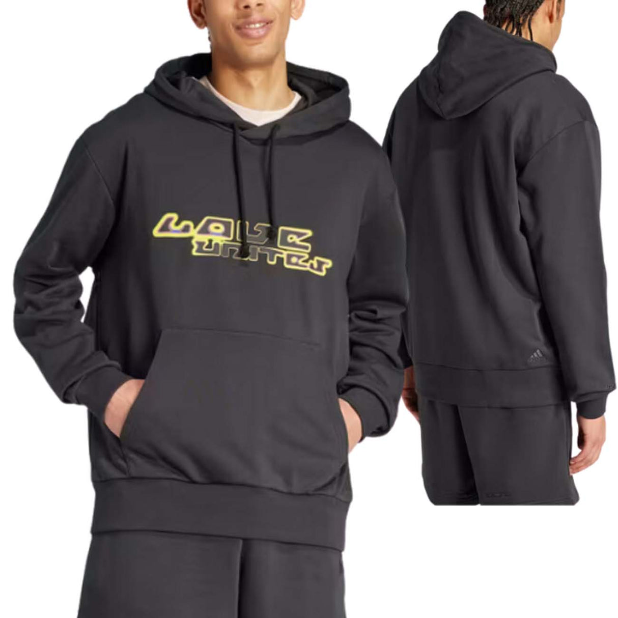 FELPA ADIDAS IX3095 PRIDE ALL SZN NERO COTONE GARZATO