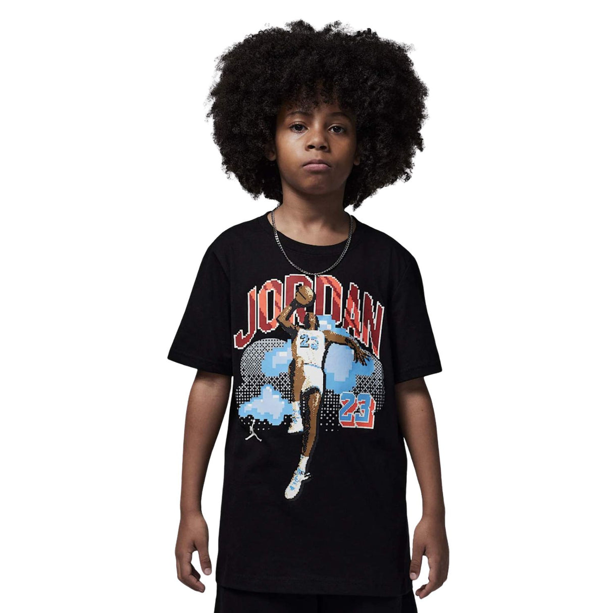 T-SHIRT RAGAZZI JORDAN 95D945 023 NERO
