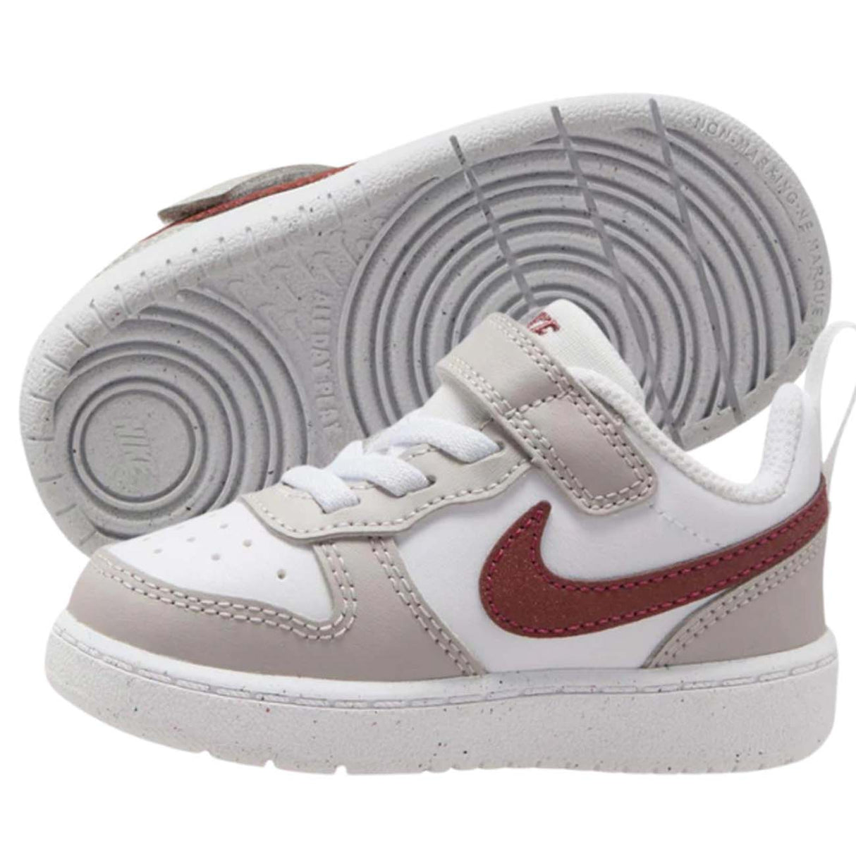 SCARPA RAGAZZI NIKE FZ4521 100 COURT BOROUGH