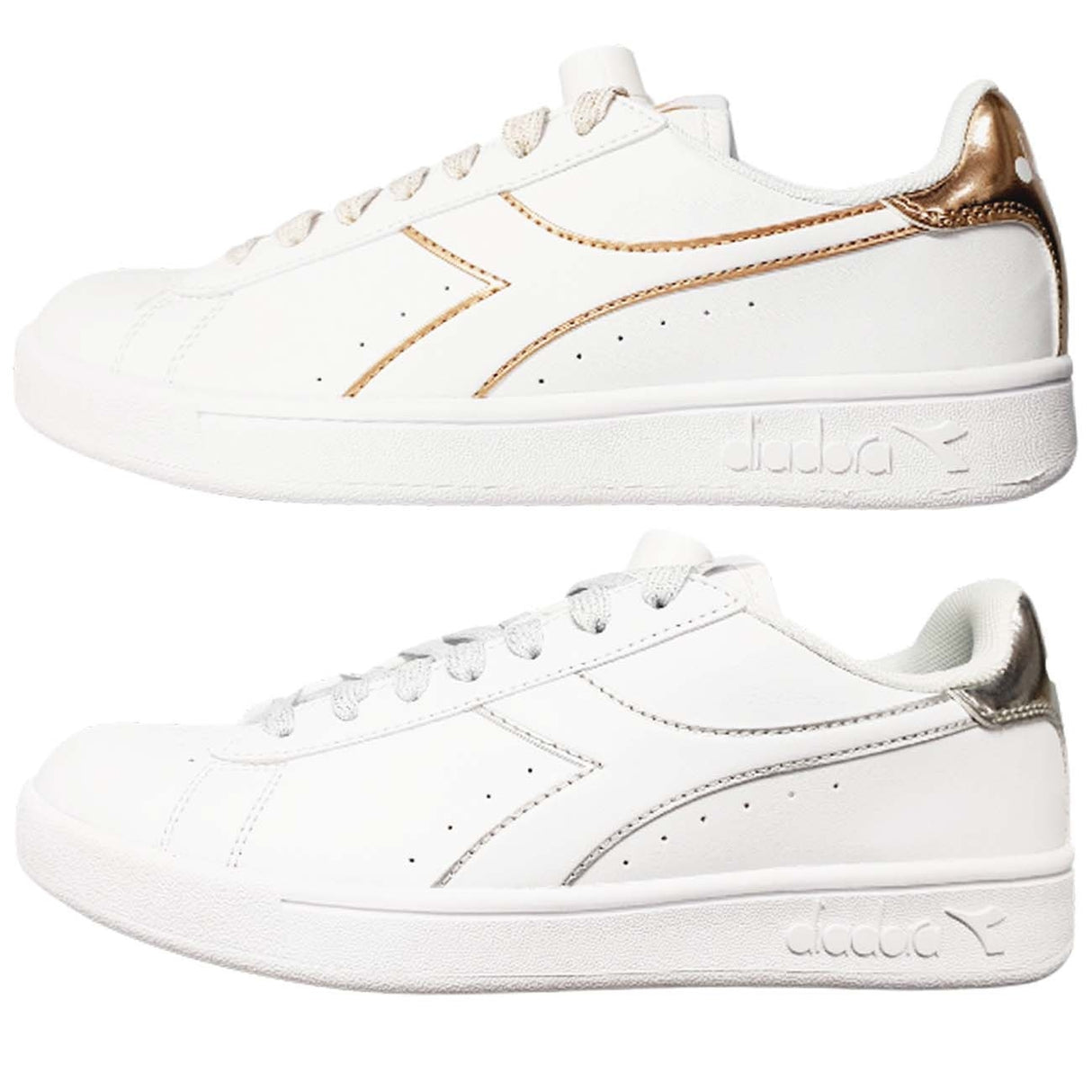 DIADORA WOMEN'S SHOES 178339 C0516 C8581 TOURNAMENT WHITE