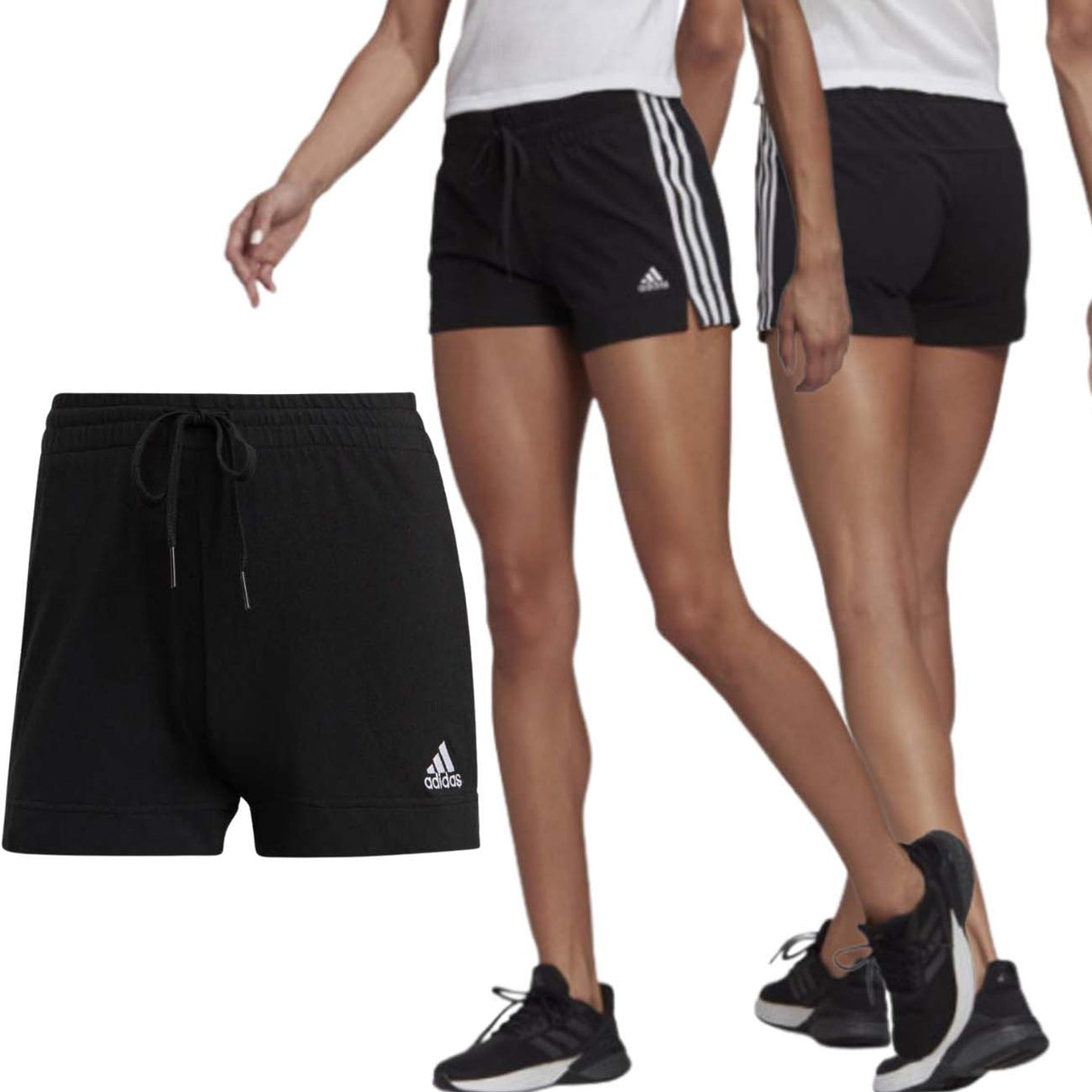PANTALONCIONO DONNA ADIDAS GM5523 ESSENTIAL COTONE