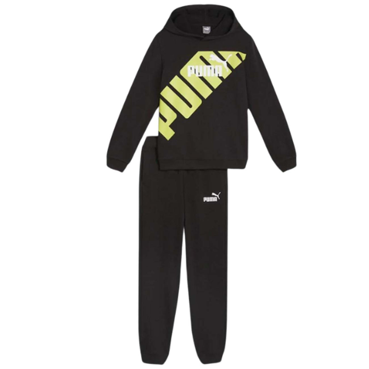 SURVÊTEMENT POUR GARÇON PUMA 679999 51 POWER NOIR COTON BROSSÉ