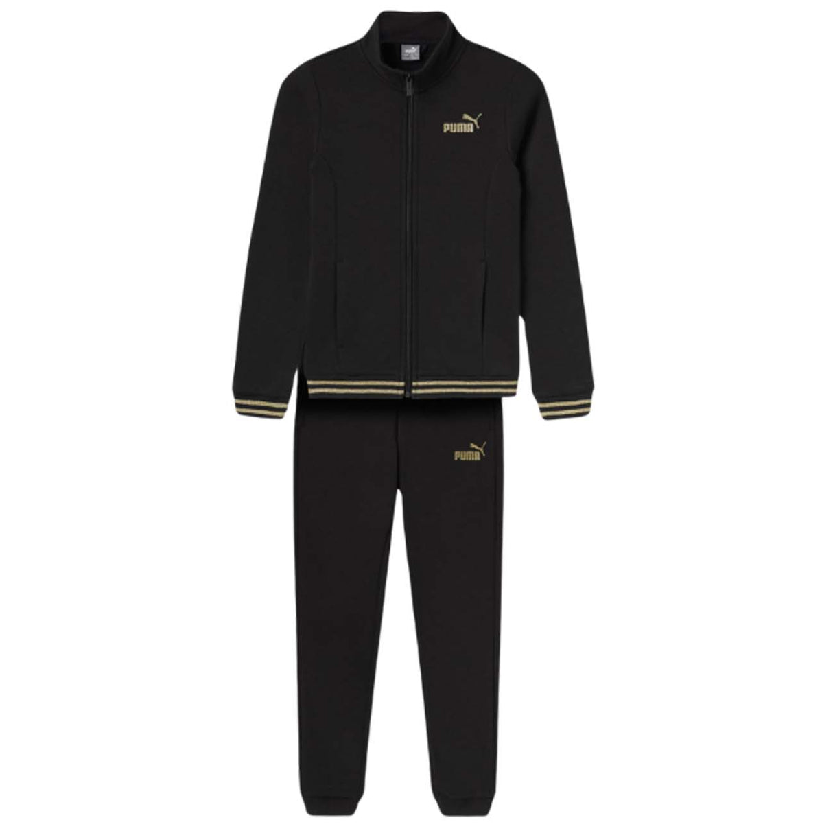 TUTA RAGAZZE PUMA 684771 01 GLITTERE COTONE FELPATO