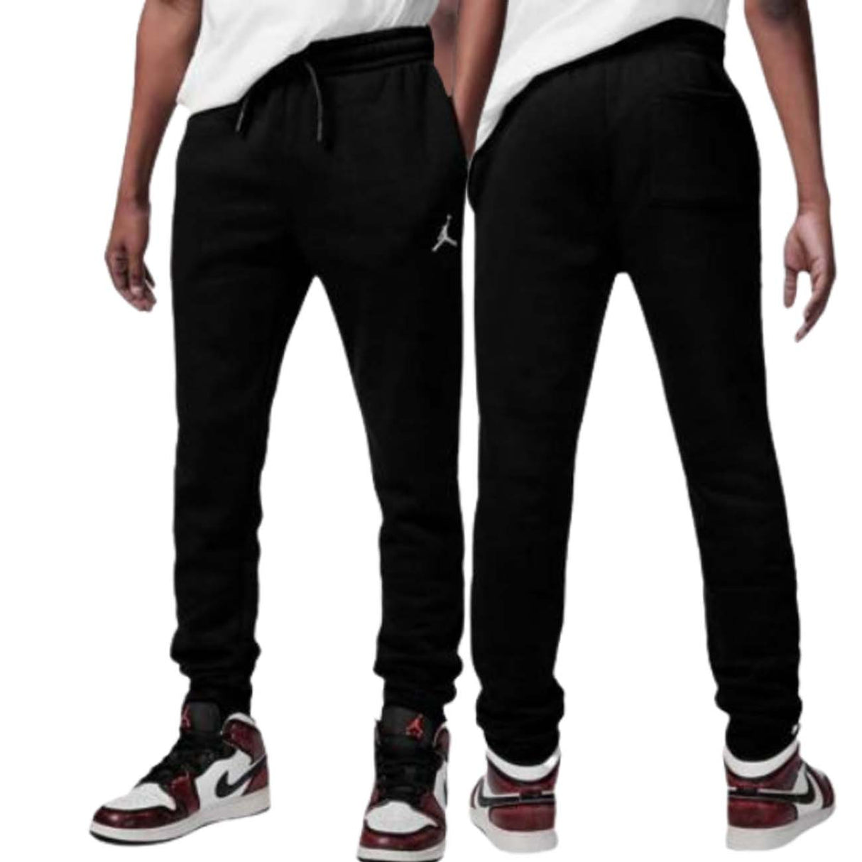 PANTALONE RAGAZZI JORDAN 95D234 023 COTONE FELPATO NERO