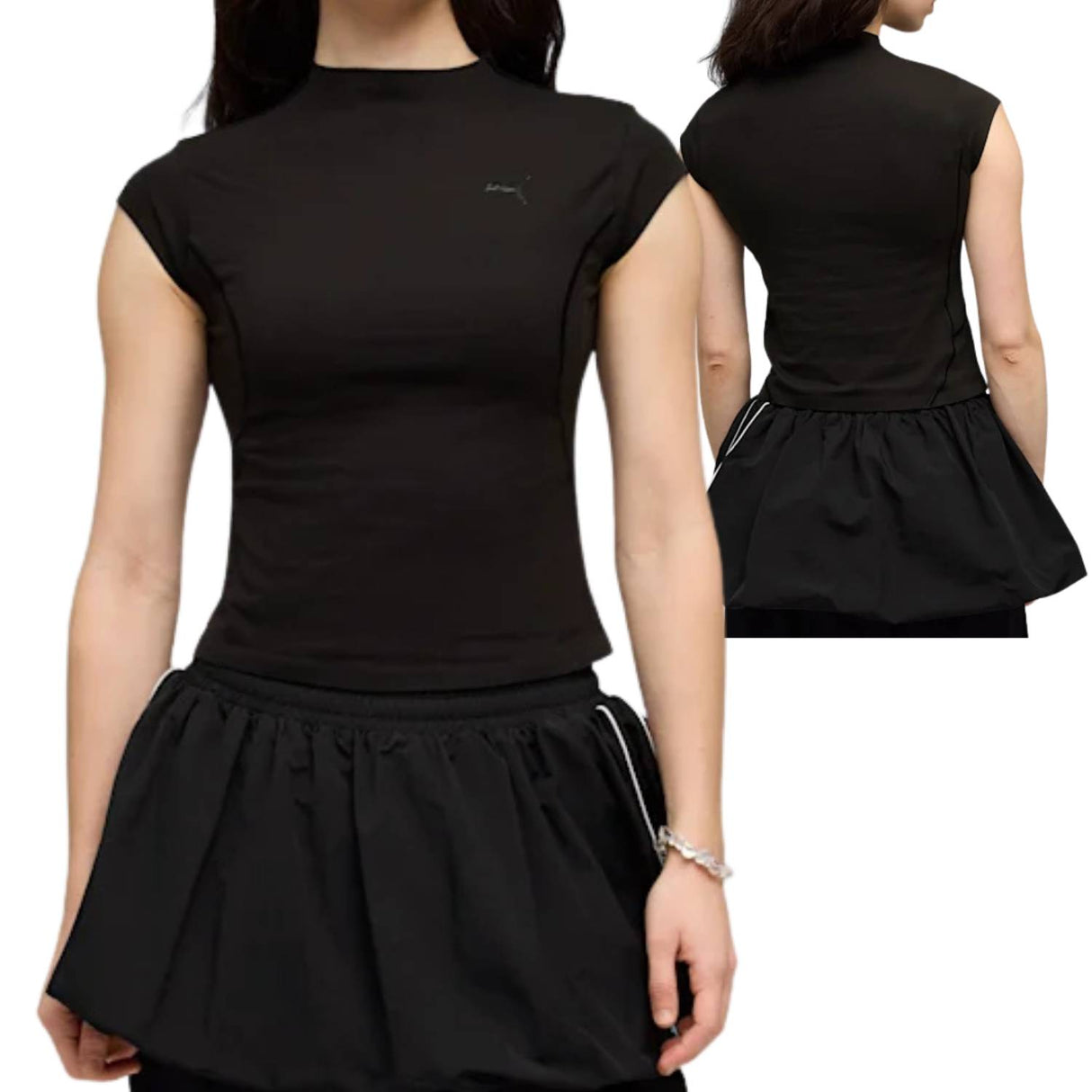 T-SHIRT DONNA PUMA 634568 01 SENSE TECH DRYCELL NERO