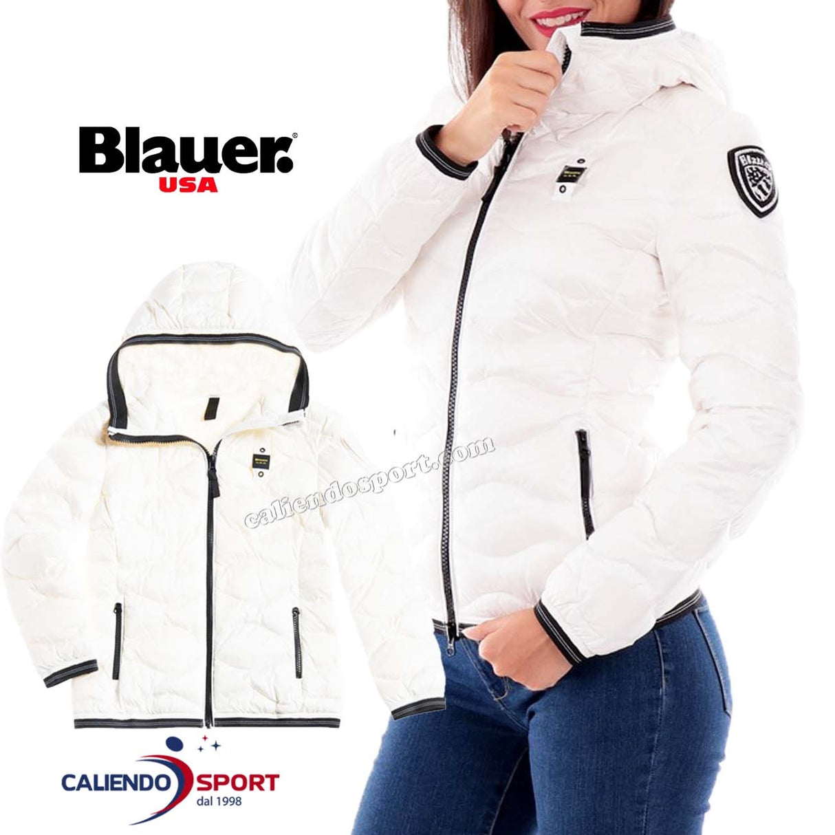 BLAUER JACKET 03569 102 BLANC MELISSA WAVE DOUDOUNE
