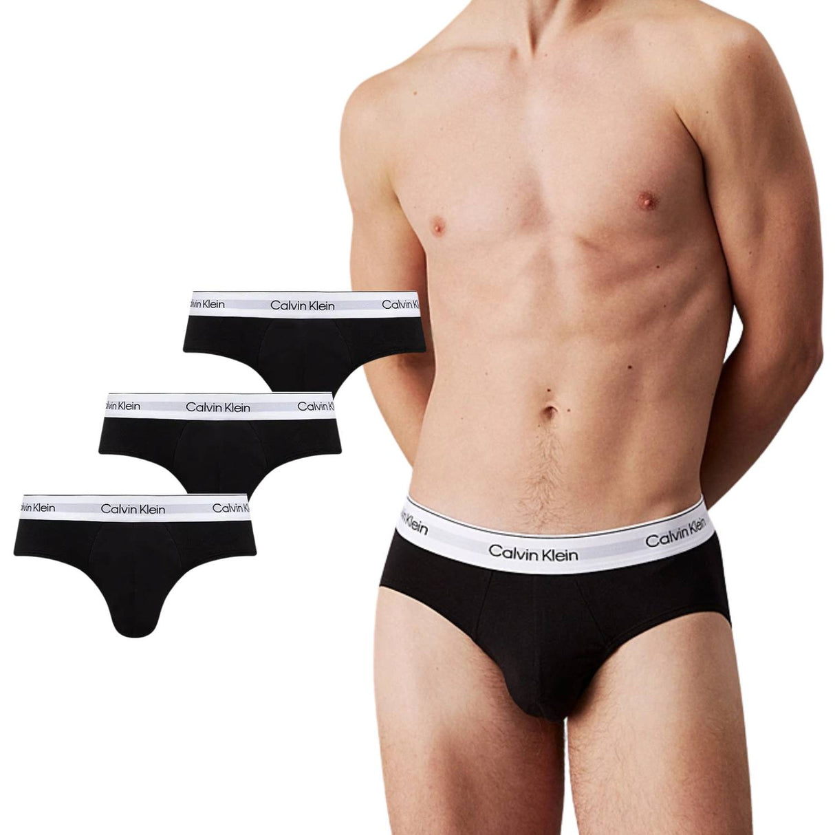 SLIP CALVIN KLEIN 000NB3962A UB1 MODERN COTONE 3 PAIA