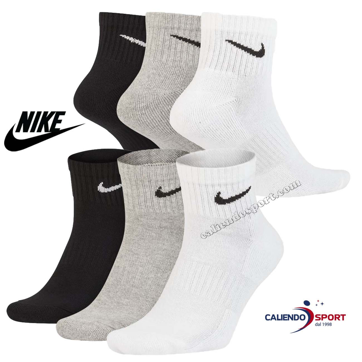NIKE SX7667 901 CHAUSSETTES REMBOURRÉES EVERDAY 3 PAIRES