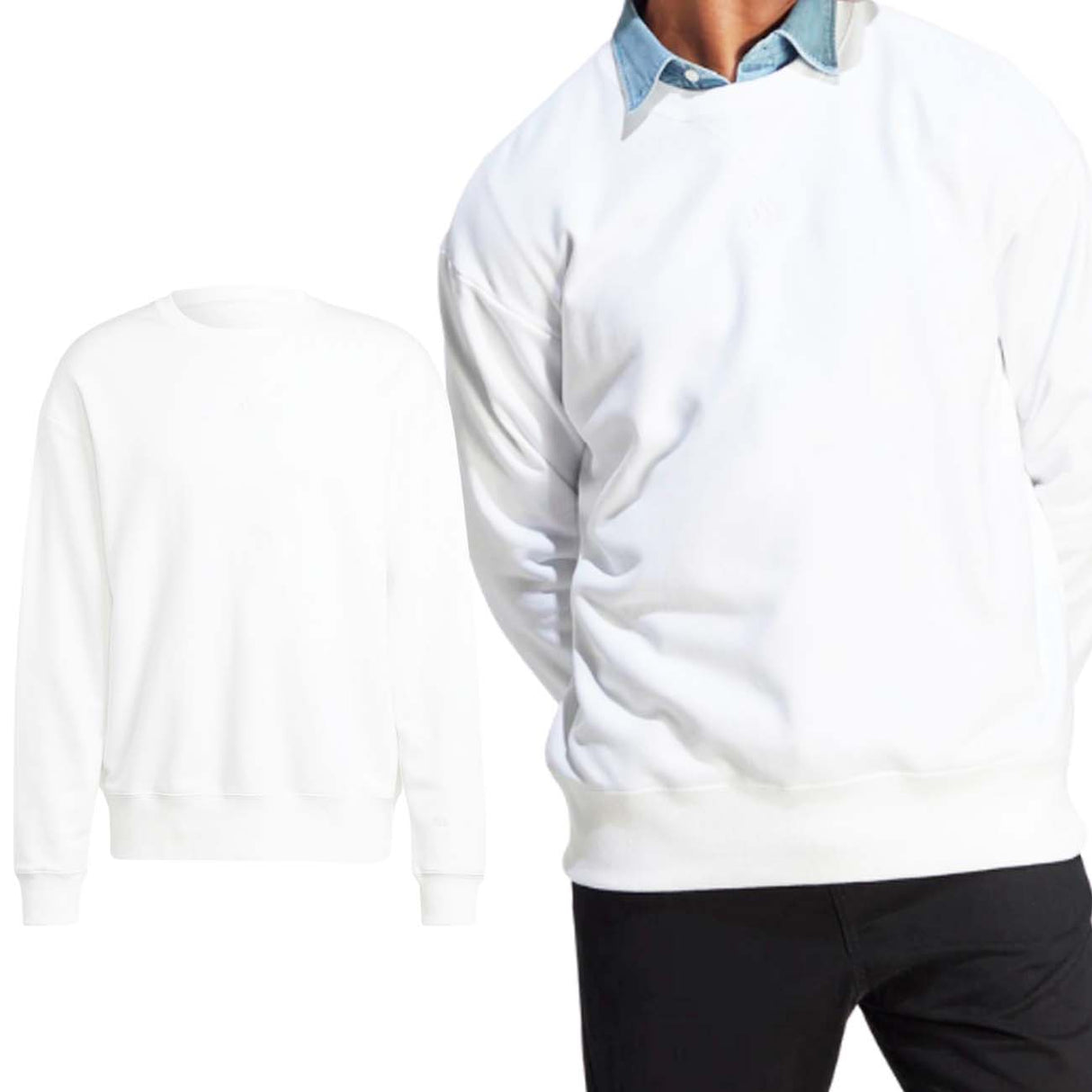 SWEAT-SHIRT EN COTON BROSSÉ ADIDAS IC9805 SZN