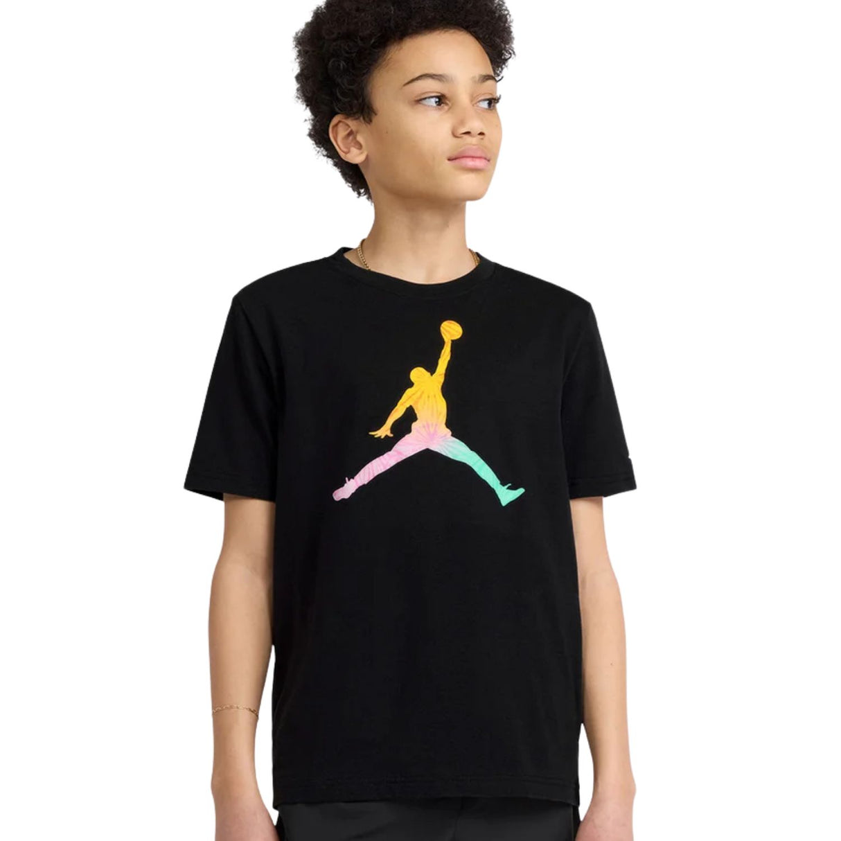 T-SHIRT RAGAZZI JORDAN 95F822-023 COTONE NERO