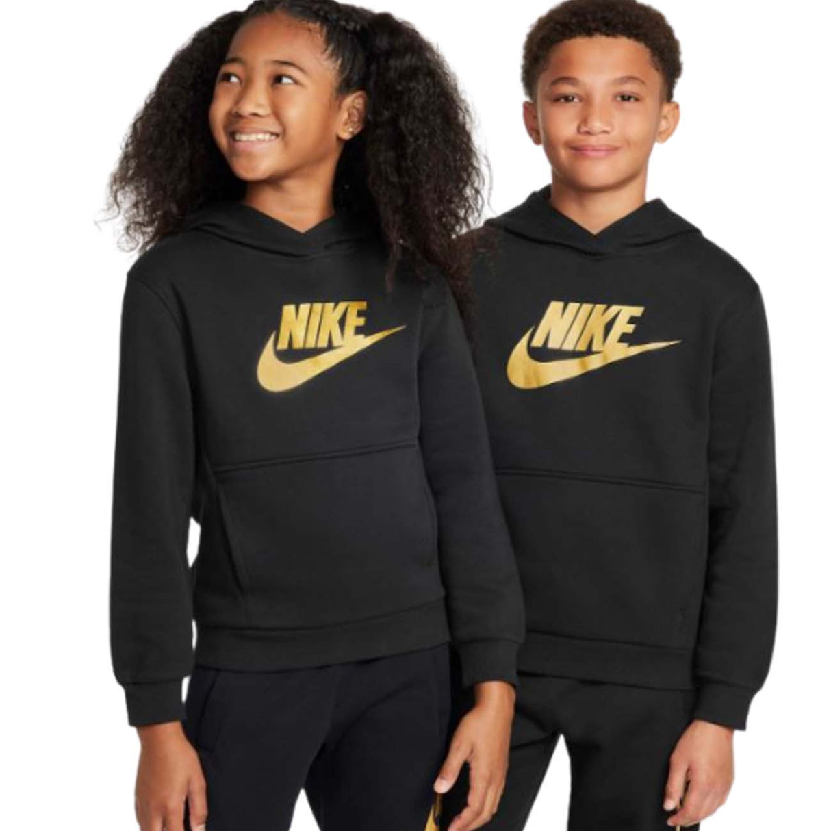 FELPA RAGAZZI NIKE HQ0977 010 CLUB NERO FELPATA UNISEX