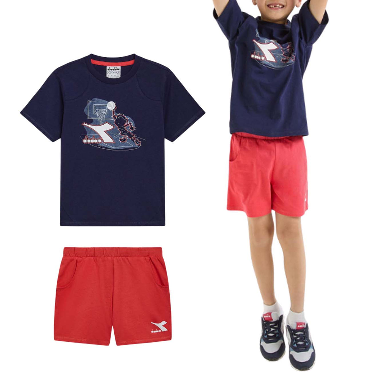 COMPLETO BAMBINI DIADORA 180456 60062 RIDDLE COTONE