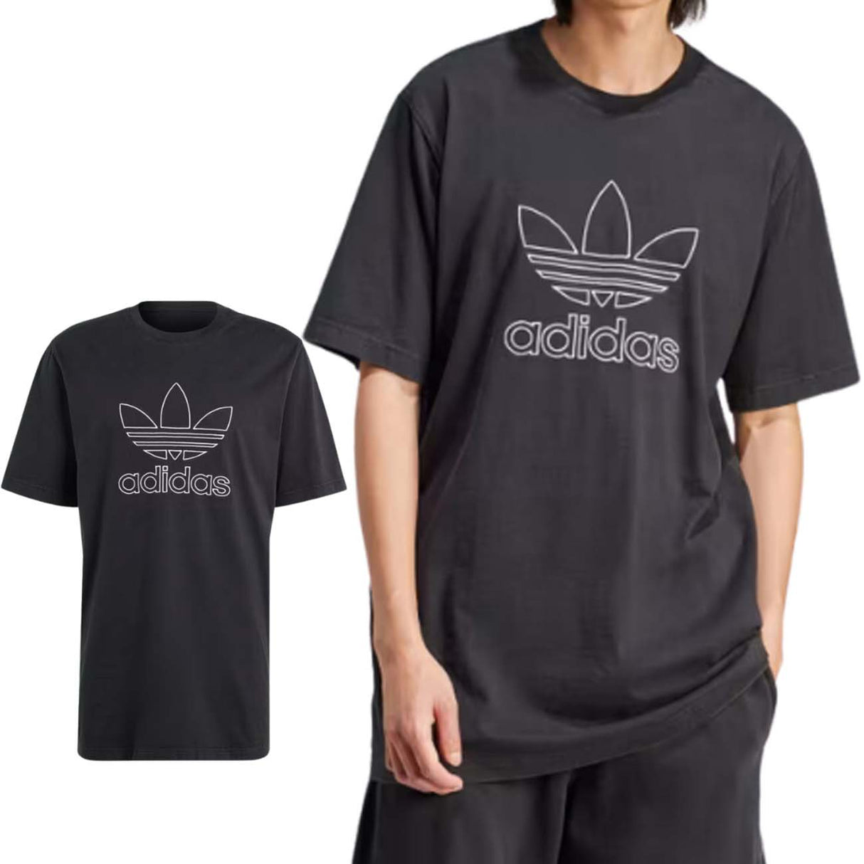 T-SHIRT ADIDAS IU2347 ADICOLOR OUTLINE AMPIA