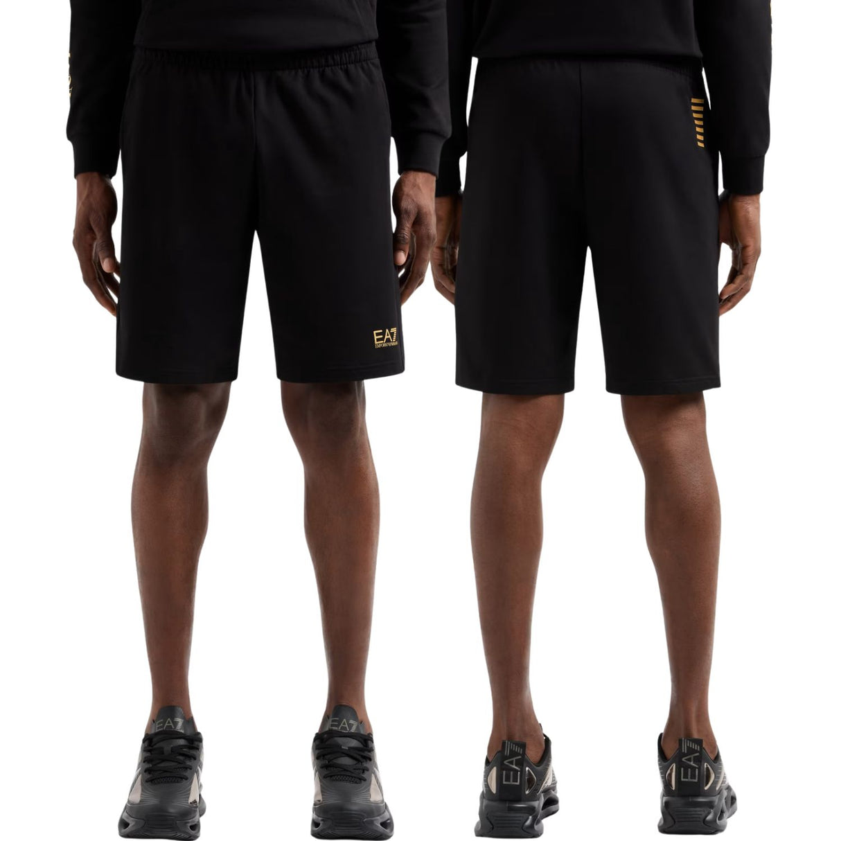 PANTALONCINO ARMANI EA7 E25 8NPS65 U0208 COTONE NERO