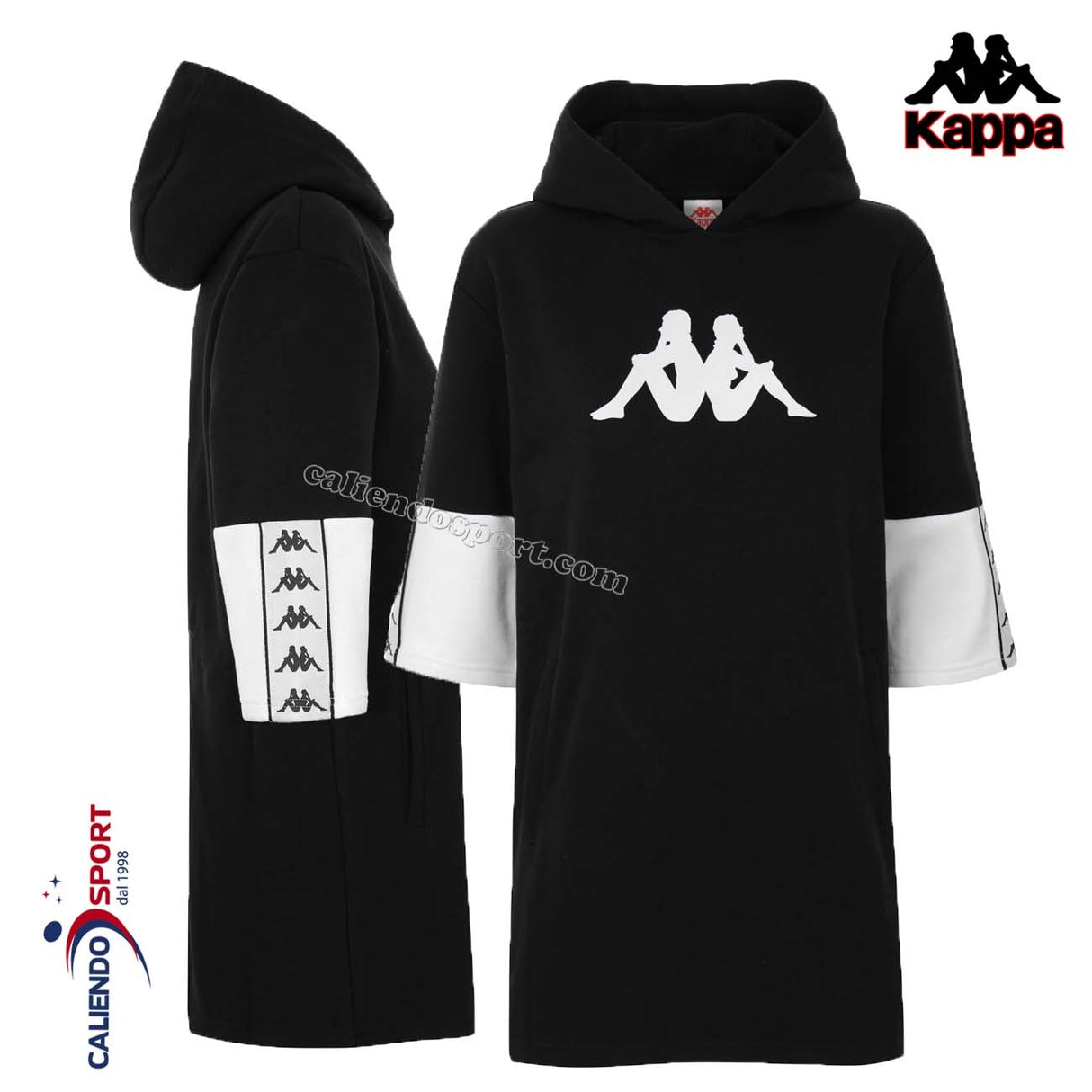 SWEAT-SHIRT KAPPA MAX 3116 PKW 222 BANDE DINOA NOIR