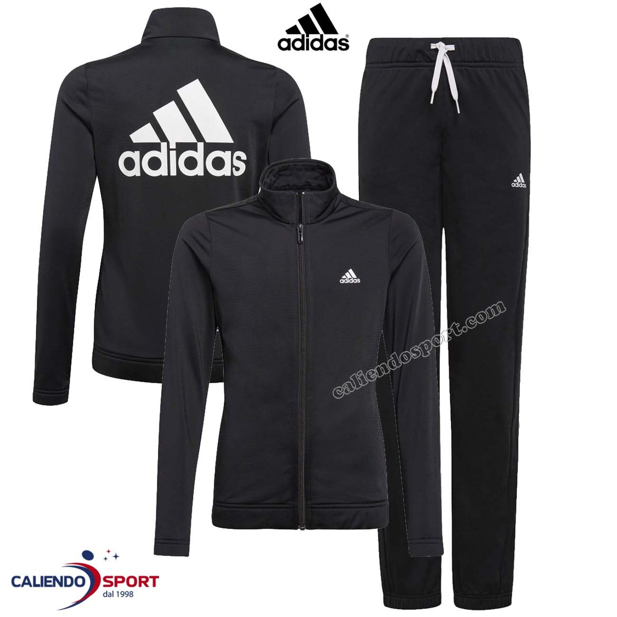 ADIDAS KIDS TRACKSUIT GN3963 BLACK ACETATE ESSENTIALLS